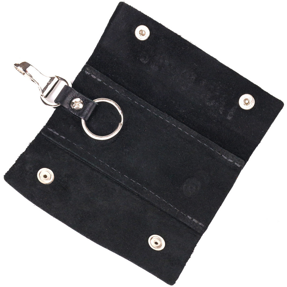 Оригінальна ключниця у глянцевій шкірі Слава ЗСУ GRANDE PELLE 16717 Чорна Київ - фото 6