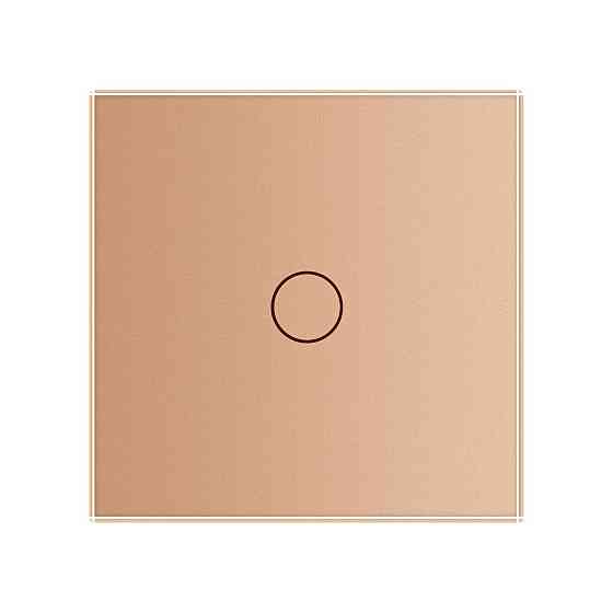 Сенсорний вимикач таймер Вимикач з реле часу Livolo золото скло (VL-C7FC1T-2GAP) Коломыя