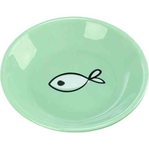 Миска Trixie для кошек плоская керамическая 0,2 л диаметр 14 см Киев