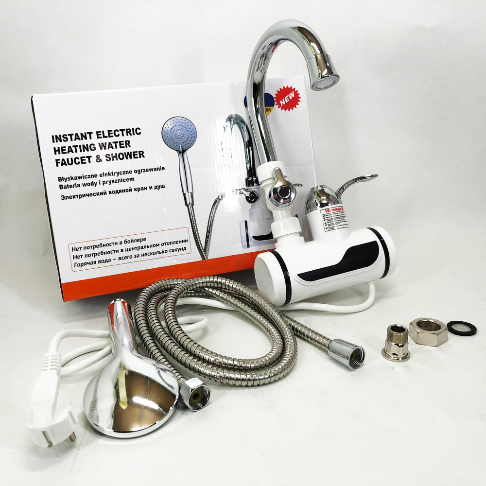 Проточный водонагреватель DIGITAL, Проточный водонагреватель для горячей воды нагреватель AJ-19 Львов - изображение 10