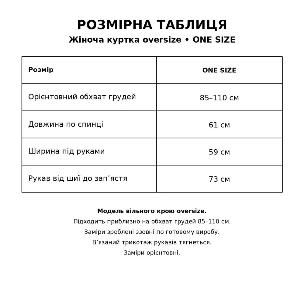 Куртка жіноча YZY 30790 пуховик oversize з в’язаними рукавами демісезонна one size, молочний, one size Київ - фото 8