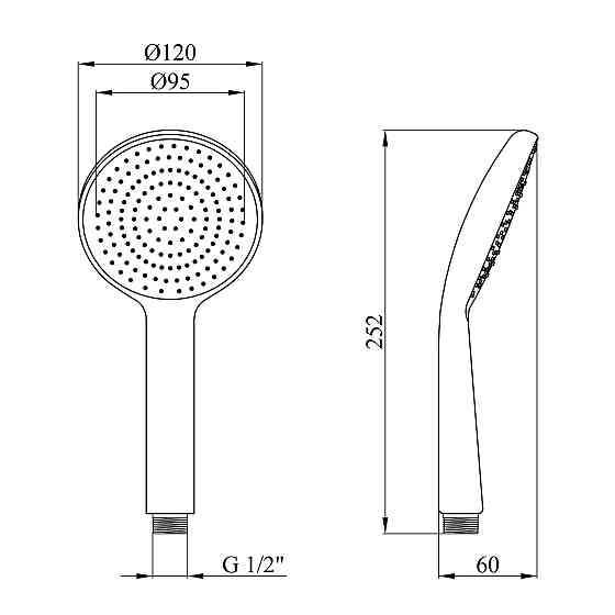 Лійка для душу Kroner KRM - C719 Київ