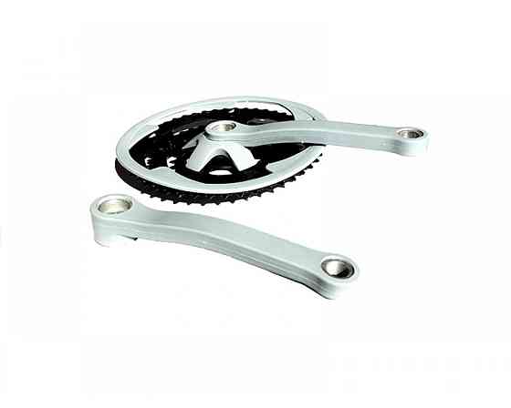 Звезды велосипедные (передние) 28/38/48T (+2 шатуна L- 17 см, квадрат, серый, с защитой) TY-QB-2038 Мукачево