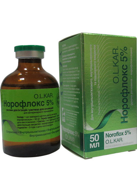 Норофлокс 5% 50 мл O.L.KAR Винница - изображение 1