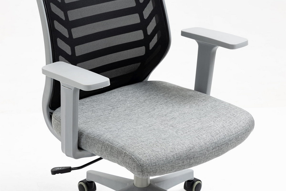 Крісло поворотне Q-320 чорне/сіре Дніпро - фото 17