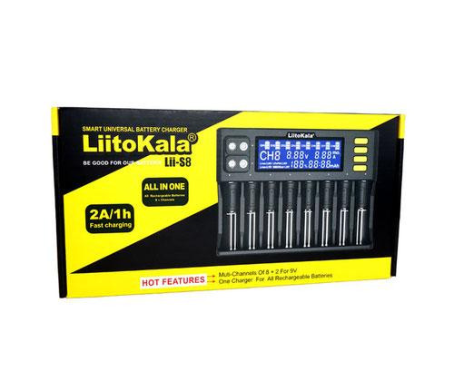Зарядне на 8 акумуляторів АА, ААА, 18650 LiitoKala Lii-S8 Київ - фото 5