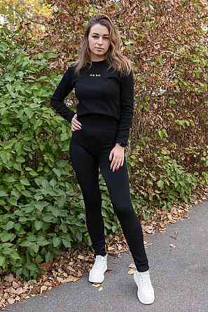 Лосини теплі жіночі, чорні топ Київ