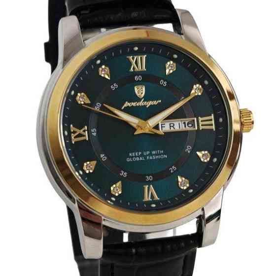 Годинник чоловічий наручний Poedagar Unique Men Leather Deluxe (2 ремінці) Київ
