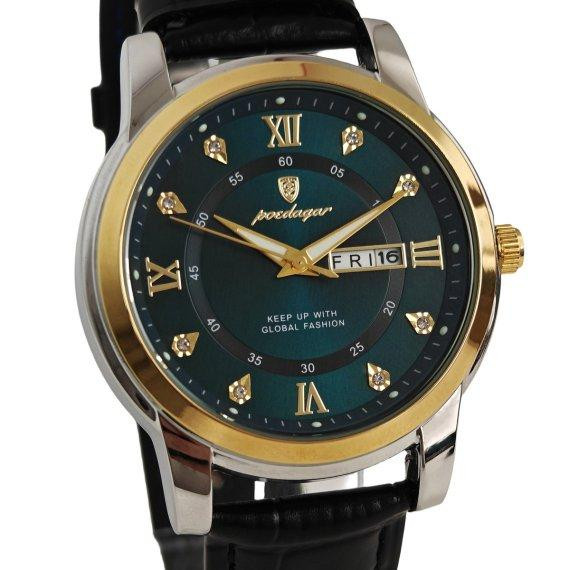 Годинник чоловічий наручний Poedagar Unique Men Leather Deluxe (2 ремінці) Київ - фото 3