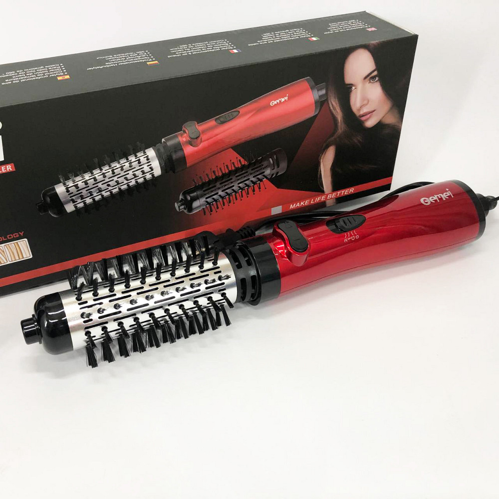 Фен з іонізацією та термозахистом Gemei GM-4829, Фен щітка для об'єму волосся Хороший ZE-36 Львів - фото 1