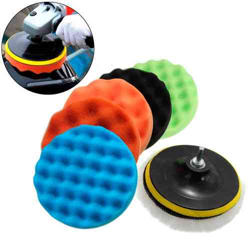 Набір насадок для полірування авто 6шт і шліфувальний диск 15см, на дриль Вінниця