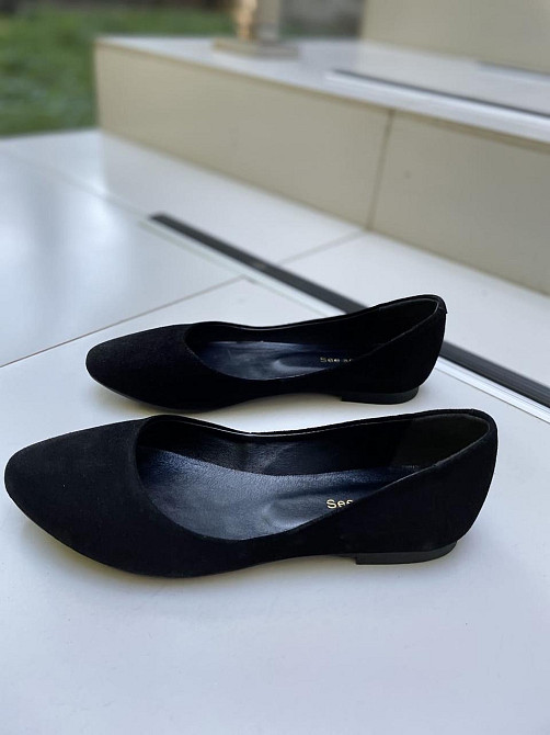SEE SEVEN Балетки жіночі SEE SEVEN 17 чорні (весна-осінь, замша натуральна) (3840) лише 37р.38р Коломыя - изображение 3