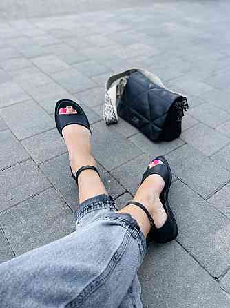 Tamei Босоніжки жіночі Tamei 0570-12 чорні (літо, шкіра натуральна) (5259) Коломия