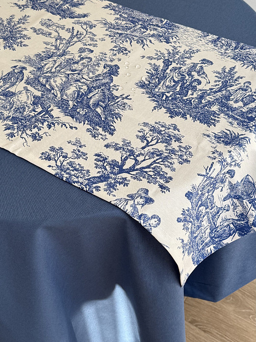 Ecotton Ранер доріжка Ecotton DUCK 45x170 см для обіднього столу водовідштовхувальна синього ко Коломия - фото 2