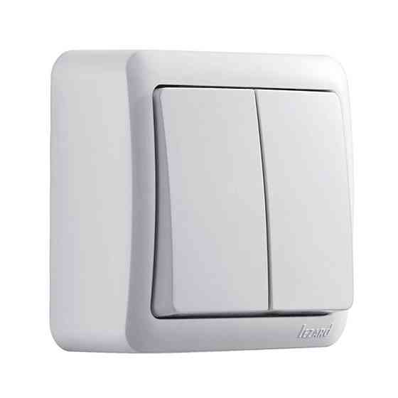 Выключатель VIOLA двойной белый Lezard Харьков