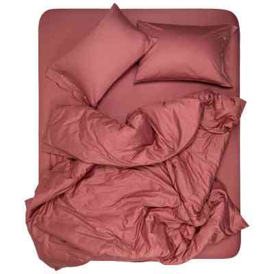 Простынь Ardesto Mix&Match 100% хлопок, сатин коричневый светлый 180х240 см (ART1824FSO) Винница