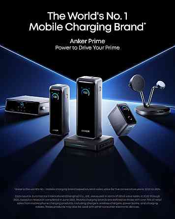 Портативний зарядний пристрій Anker Prime - 26000 mAh 300W PD Black (7224062) Київ