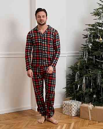 Чоловічий теплий костюм картатий — Фліс Tom John 93408 XL Київ