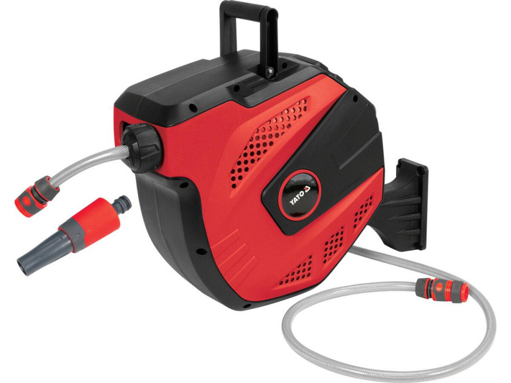 Шланг водяний ПВХ на автозмот котушці YATO з сполучн муфтами 1/2