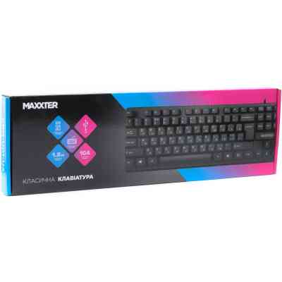Клавиатура Maxxter KBM-U01-UA USB Black (KBM-U01-UA) Винница