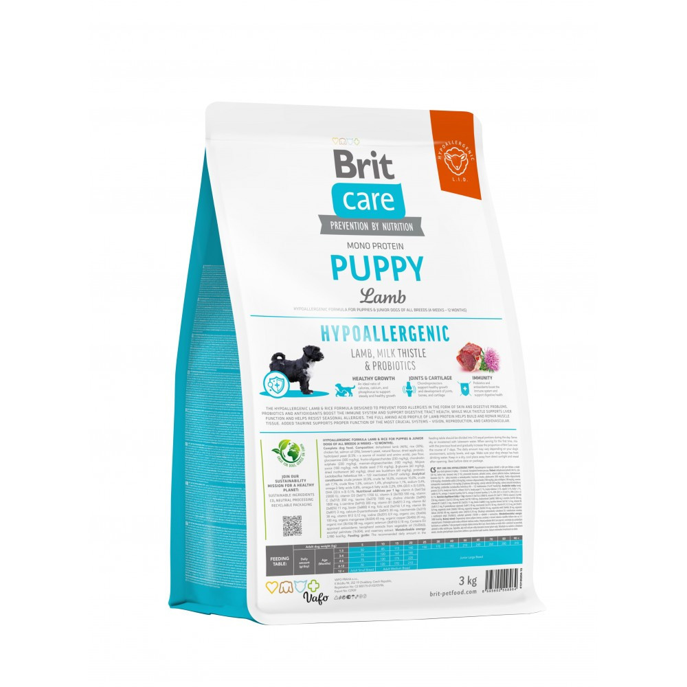 Сухой корм Brit Care Dog Hypoallergenic Puppy для щенков, гипоаллергенный с ягненком, 3 кг Винница - изображение 2