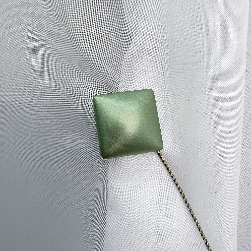 Магніти для штор і гардин Квадрат набір 2 шт Оливковий (81-281) Київ - фото 1