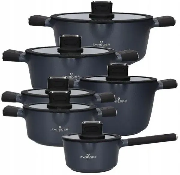 Zwieger Vesna Zestaw 6 Garnków Z Pokrywkami Non-Stick Greblon C3 (ZVESNA34) Київ - фото 1