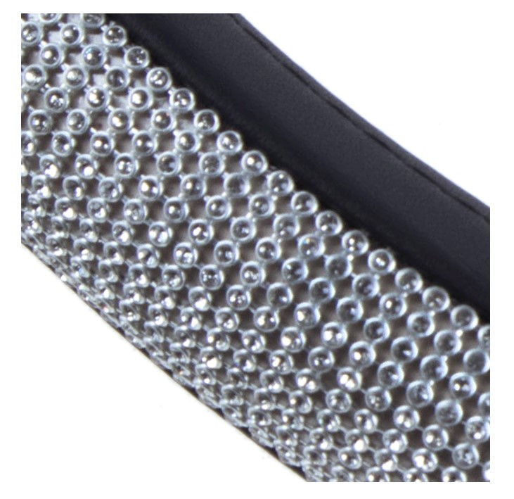 Чохол на кермо VLOD-BRLT85 BK M чорна/БО/стрази Винница - изображение 4