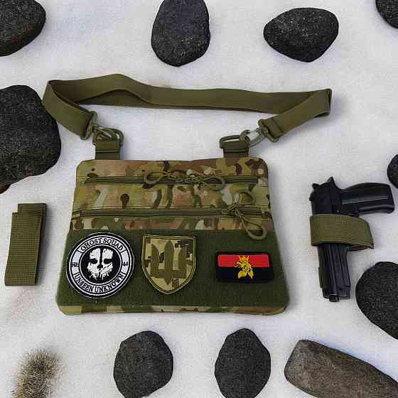 Мужская брезентовая сумка через плечо, Мужская сумка-слинг тактическая сумка рюкзак слинг CX-56 Львов