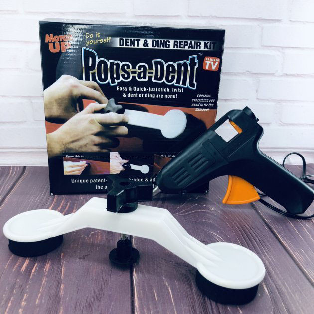 Инструмент для удаления вмятин на авто Clefers Pops-a-Den- Рихтовка Своими Руками - Клей, Пистолет, Присоска в комплекте HV-17 Львов - изображение 6