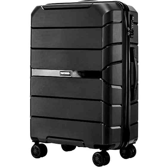 Валіза поліпропіленова WINGS PP06 середня 69 см чорна Київ