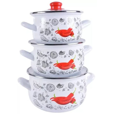 Набір посуду Gusto "Перчинка" Б (GT-T-3-WP) Вінниця - фото 1