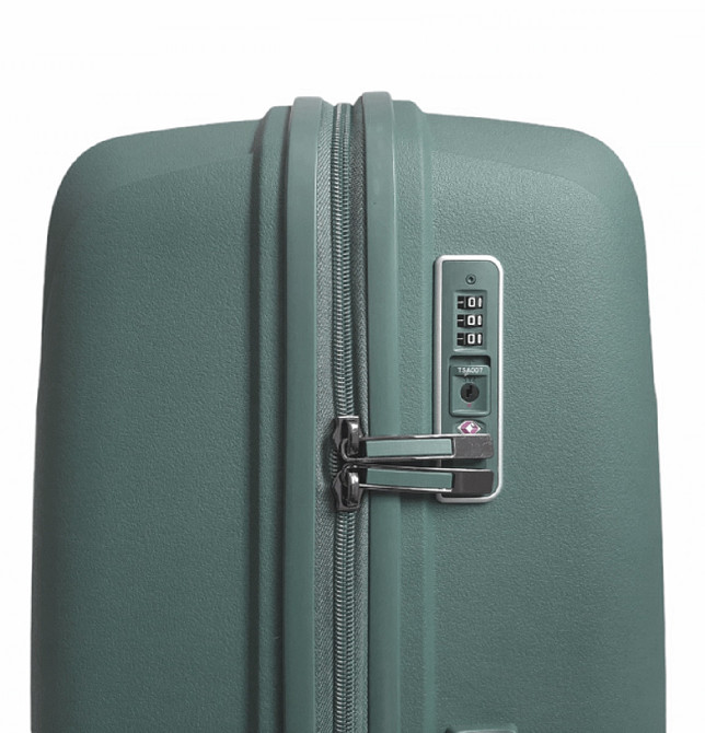 Валіза пластикова AIRTEX 245 середня 67 см сіро-синя Київ - фото 6