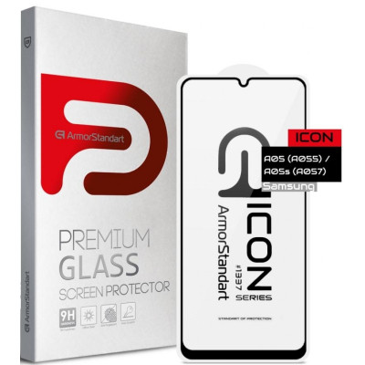 Скло захисне Armorstandart Icon Samsung A05 (A055) / A05s (A057) Black (ARM71788) Вінниця - фото 1