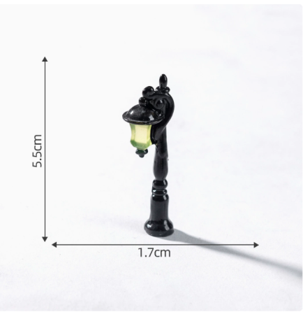 Миниатюрный уличный фонарь для микроландшафта и флрариума, 5.5 см - Декоративная садовая фигурка (светится в темноте) Одесса