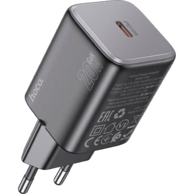 Зарядний пристрій HOCO N40 Mighty USB-C PD20W Black (6942007616966) Вінниця - фото 1