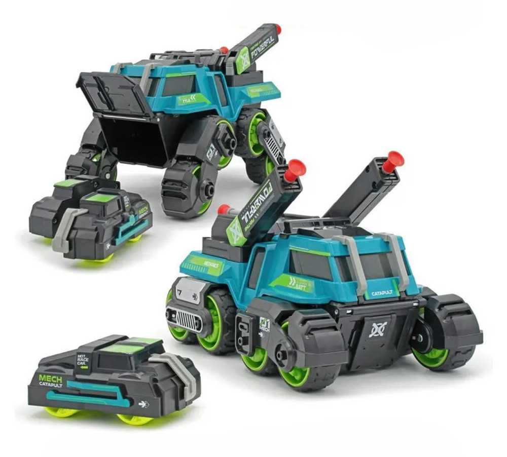 Игрушка CARS S Боевая машина 3в1 Pull-back с катапультой и пушками, со светом и звуком 1:24, в ассортименте (CJ-4095637) Киев - изображение 2