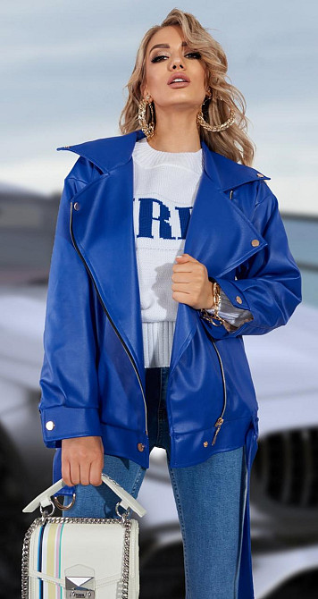 Шкіряна куртка OVERSIZE Київ - фото 1