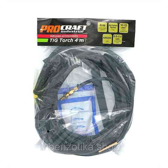 Зварювальний пальник TIG Procraft Tourch 4 м Київ