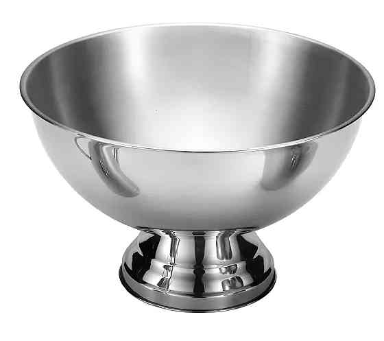 Кулер для шампанского RESTEQ из нержавеющей стали 40×25 см — ведро для льда с хромированным покрытием Киев