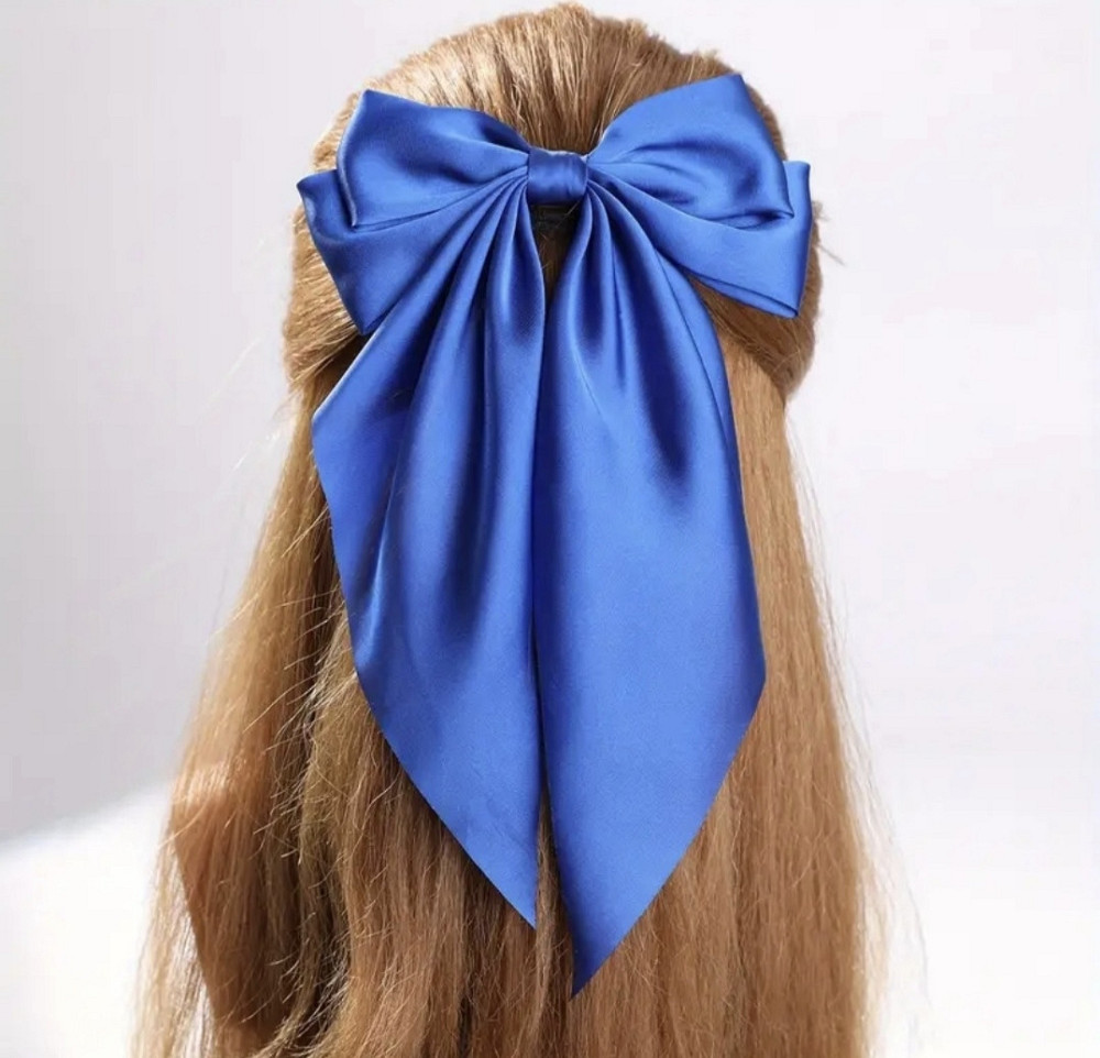 Заколка-автомат "Бант" 20х35 см Синій Сміла - фото 5