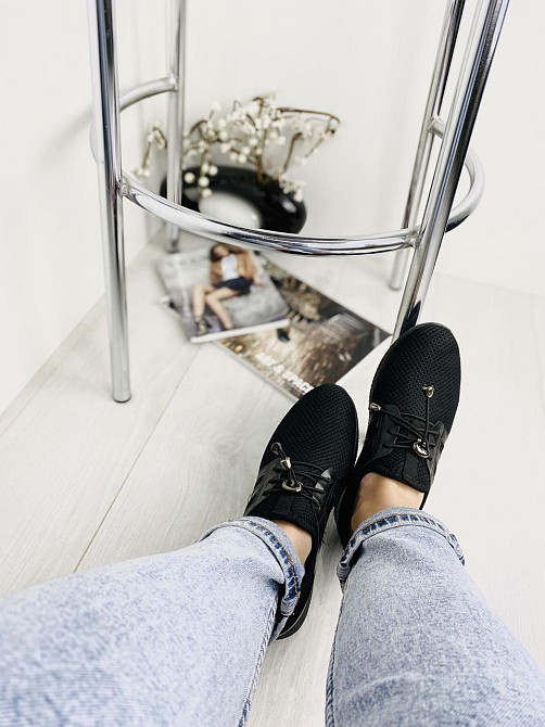 No brend Кросівки жіночі L-132 чорні (весна-літо, сітка) (1500) Коломыя - изображение 7