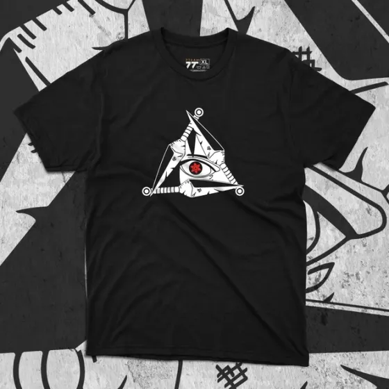 Футболка мужская с принтом Наруто Кунаї Саске Размер 48 Anime0295 Днепр