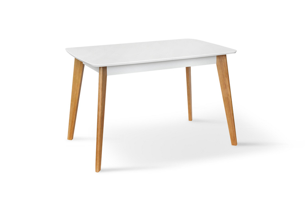 *Стіл Модерн 120(160)*75, білий/натуральний Київ - фото 1