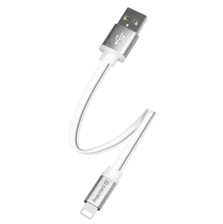 Кабель USB Lightning ColorWay CW-CBUM-LM25W 2,4A 0,25м білий Житомир