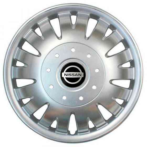 Автомобильные модельные колпаки R16 Nissan 410 4шт, SJS, серебряные Киев