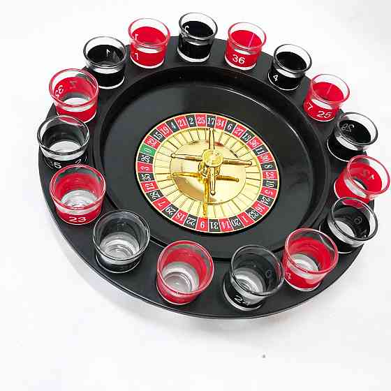 Алкогольная рулетка с рюмками игровой набор 