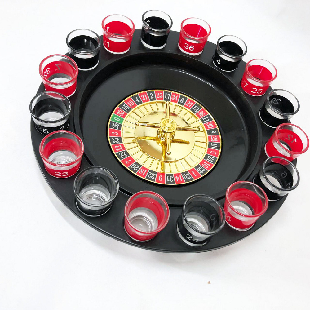 Алкогольная рулетка с рюмками игровой набор 
