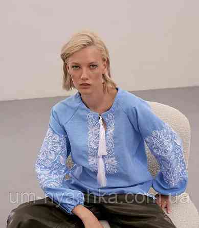 Жіноча вишиванка Орнамент джинс р.L Кривий Ріг