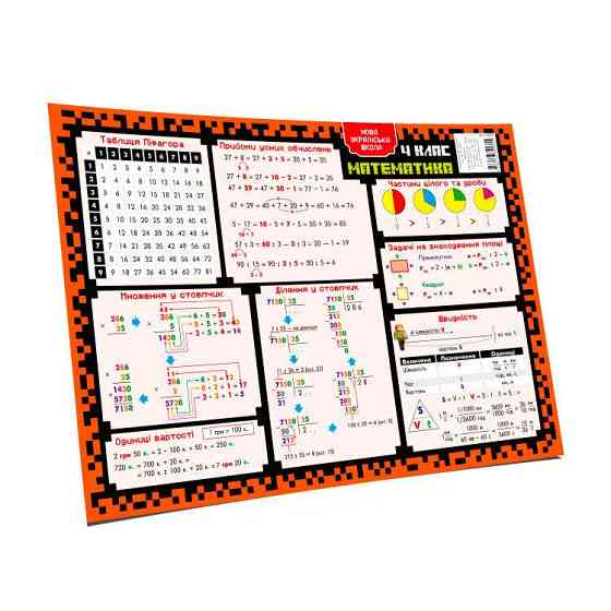 Килимок підказка навчальний А3 4 клас 129 051 Вінниця
